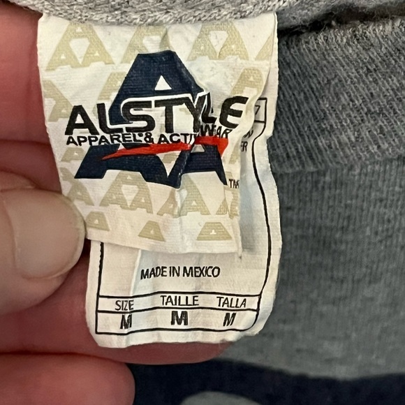 EUC Run For Cover Records hand logo shirt heather gray size medium - Picture 5 of 5